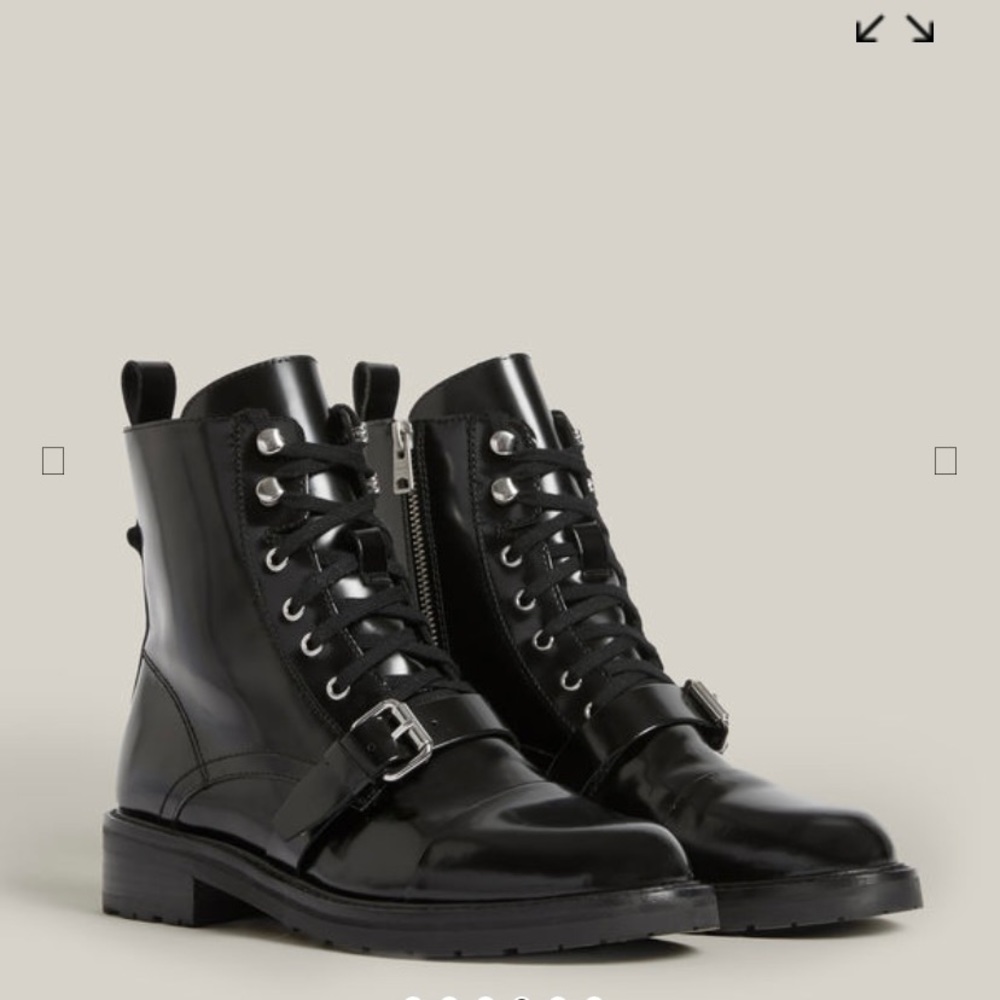 ALLSAINTS DONITA COMBAT BOOT SIZE 7-7.5 NWB